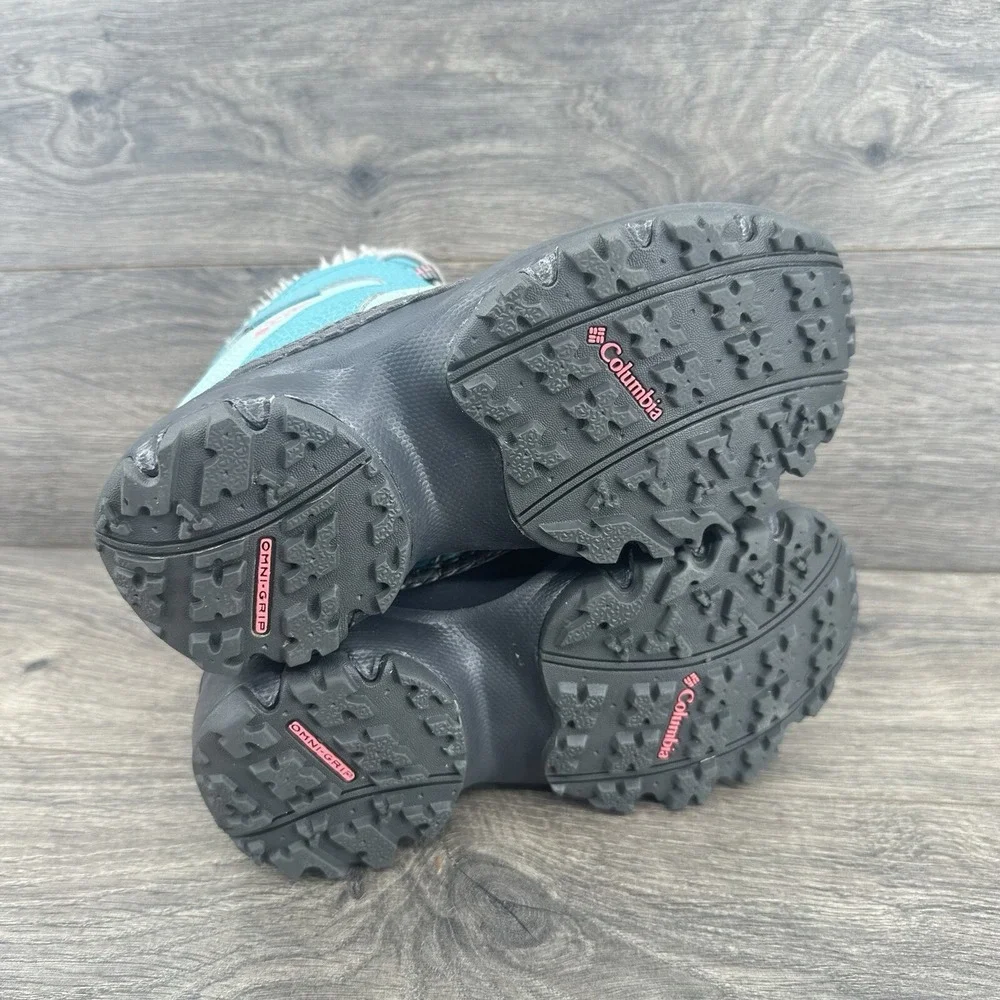 Columbia Rope Tow Youth‎ Winter Boots Size 2 Blue Waterproof Lined